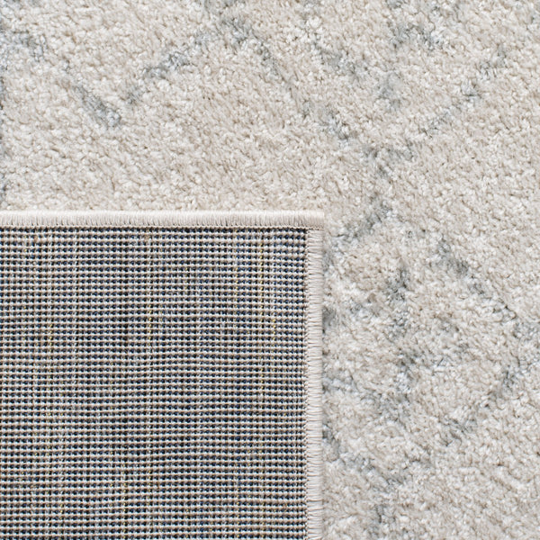 Tulum 229 Bohemian Power Loomed Polypropylene Pile Rug Ivory / Light Grey