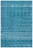 Tulum 229 Bohemian Power Loomed Polypropylene Pile Rug Turquoise / Blue