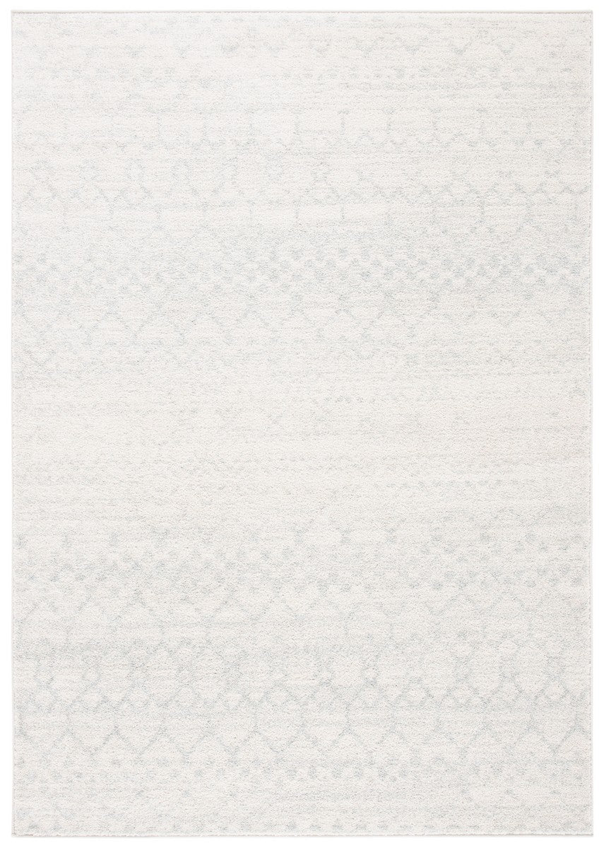 Tulum 249 Bohemian Power Loomed Polypropylene Pile Rug Ivory / Light Grey