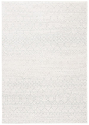 Tulum 249 Bohemian Power Loomed Polypropylene Pile Rug Ivory / Light Grey