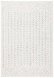 Tulum 262 Bohemian Power Loomed Polypropylene Pile Rug Ivory / Light Grey