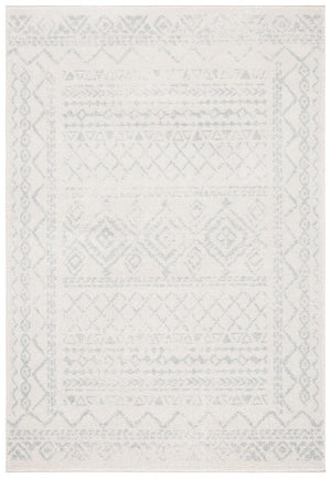 Tulum 268 Bohemian Power Loomed Polypropylene Pile Rug Ivory / Light Grey