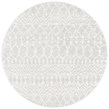 Tulum 270 Bohemian Power Loomed Polypropylene Pile Rug Light Grey / Ivory