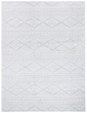 Tulum 272 Bohemian Power Loomed Polypropylene Pile Rug Light Grey / Ivory