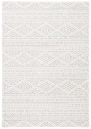 Tulum 272 Bohemian Power Loomed Polypropylene Pile Rug Ivory / Light Grey