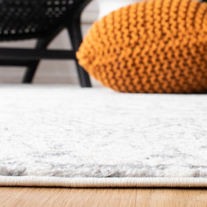 Tulum 600  Powerloomed 78 % Polypropylene + 14 % Jute + 8 % Latex Rug Ivory / Grey