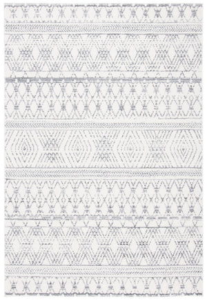 Tulum 600  Powerloomed 78 % Polypropylene + 14 % Jute + 8 % Latex Rug Ivory / Grey