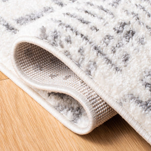 Tulum 600  Powerloomed 78 % Polypropylene + 14 % Jute + 8 % Latex Rug Ivory / Grey