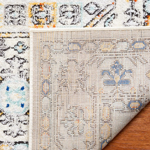 Safavieh Tulum 660 Power Loomed  Rug Ivory Grey / Blue Rust TUL660A-7R