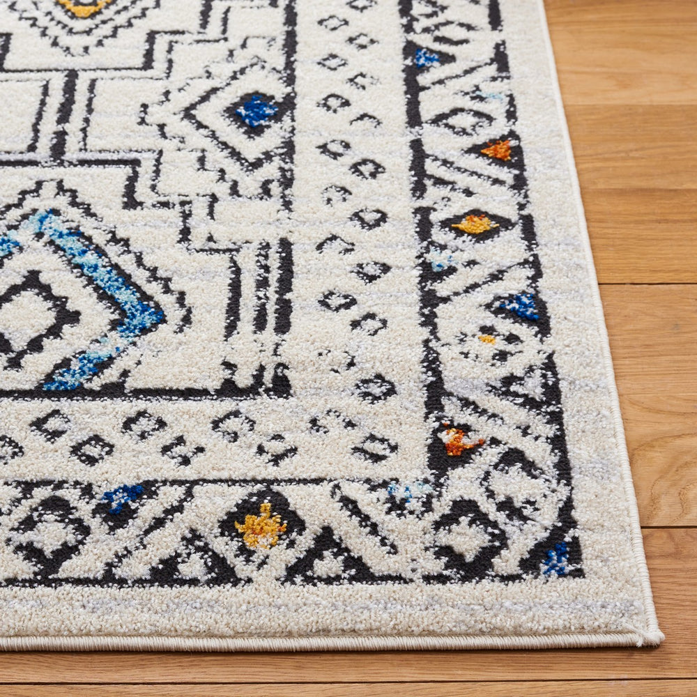 Safavieh Tulum 662 Power Loomed  Rug Ivory Grey / Blue Rust TUL662A-8