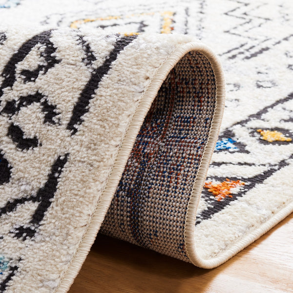 Safavieh Tulum 662 Power Loomed  Rug Ivory Grey / Blue Rust TUL662A-8