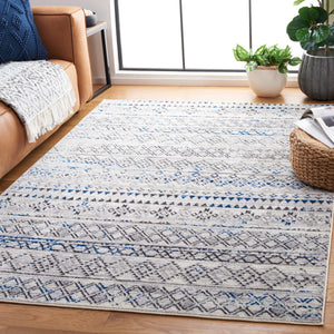 Safavieh Tulum 663 Power Loomed  Rug Ivory Grey / Grey Blue TUL663H-8