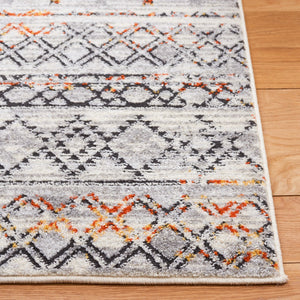Safavieh Tulum 663 Power Loomed  Rug Ivory Grey / Rust TUL663P-8
