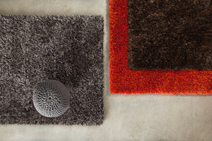 Chandra Rugs Tulip 100% Polyester Hand-Woven Contemporary Rug Brown/Black 7'9 x 10'6