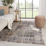 Jaipur Living Tunderra Collection TUN02 Damek 100% Polyester Machine Made Modern Abstract Rug RUG149750