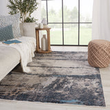 Jaipur Living Tunderra Collection TUN09 Trevena 100% Polyester Machine Made Modern Abstract Rug RUG149771