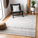 Tunisia 737 Bohemian Power Loomed 100 % Polyproplene Pile Rug Ivory / Black