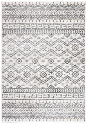 Tunisia 737 Bohemian Power Loomed 100 % Polyproplene Pile Rug Ivory / Black