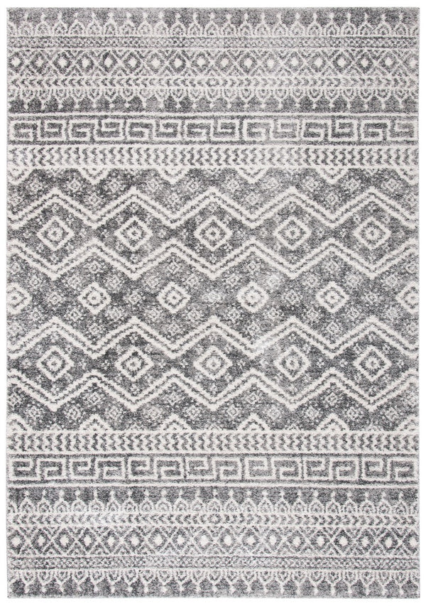 Tunisia 737 Bohemian Power Loomed 100 % Polyproplene Pile Rug Black / Ivory