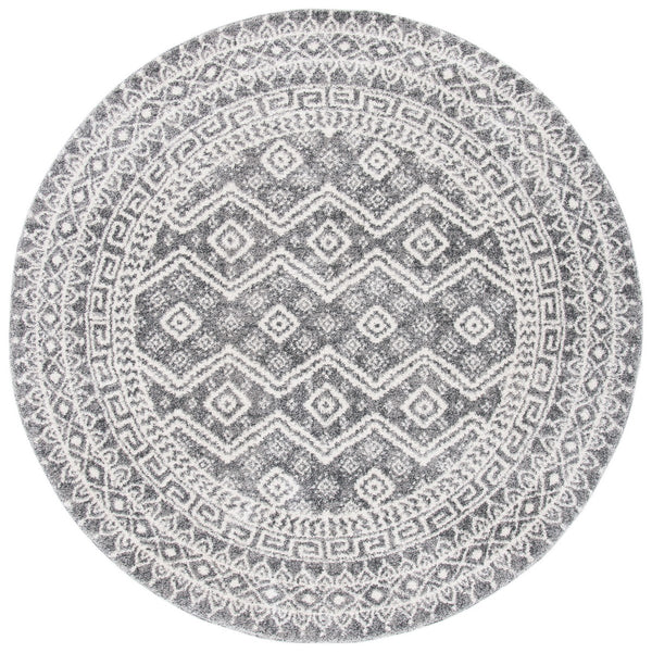 Tunisia 737 Bohemian Power Loomed 100 % Polyproplene Pile Rug Black / Ivory