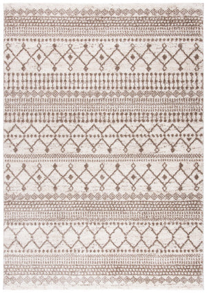 Tunisia 742 Bohemian Power Loomed 100 % Polyproplene Pile Rug Ivory / Tan