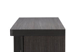 Baxton Studio Viveka 47-Inch Dark Brown Wood TV Cabinet with 2 Doors