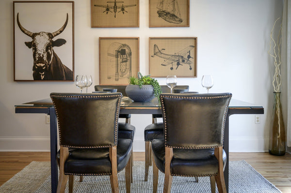 LH Imports Luther Dining Chair TW002-BL