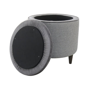 LH Imports Emma Ottoman with Storage TW024