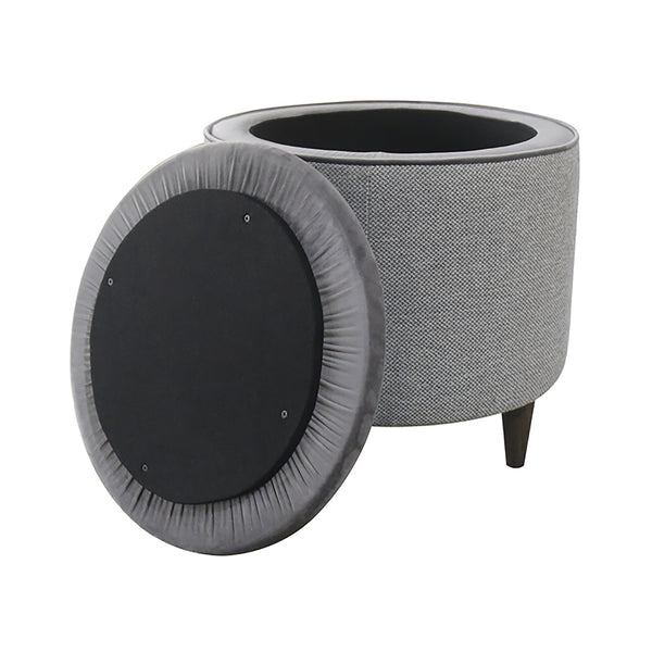 LH Imports Emma Ottoman with Storage TW024