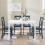 5-Piece Solid Wood Farmhouse Dining Set