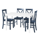 5-Piece Solid Wood Farmhouse Dining Set
