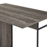 3 Piece Drop Leaf Counter Table Set Grey Wash