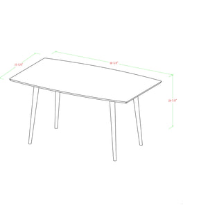 60" Mid-Century Dining Table - Walnut