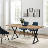 Amherst 72" X Leg Dining Table