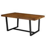 Modern Farmhouse Solid Plank Top Dining Table – Reclaimed Barnwood 