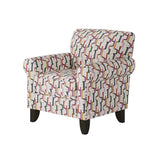 Fusion 512-C Transitional Accent Chair 512-C  Fiddlesticks Confetti Accent Chair