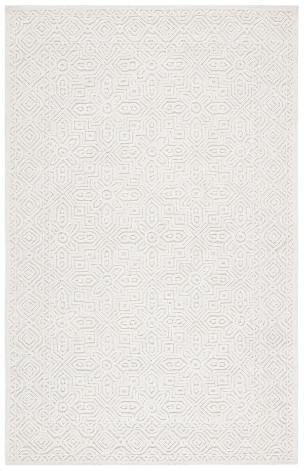 Textural 101 Hand Tufted 80% Wool, 20% Cotton Contemporary Rug Ivory 80% Wool, 20% Cotton TXT101A-5