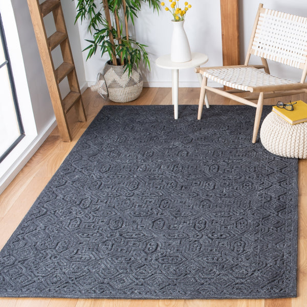 Textural 101 Hand Tufted 80% Wool 20% Cotton Contemporary Rug Charcoal 80% Wool 20% Cotton TXT101H-5