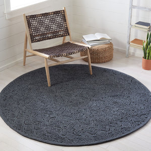 Textural 101 Hand Tufted 80% Wool 20% Cotton Contemporary Rug Charcoal 80% Wool 20% Cotton TXT101H-6R