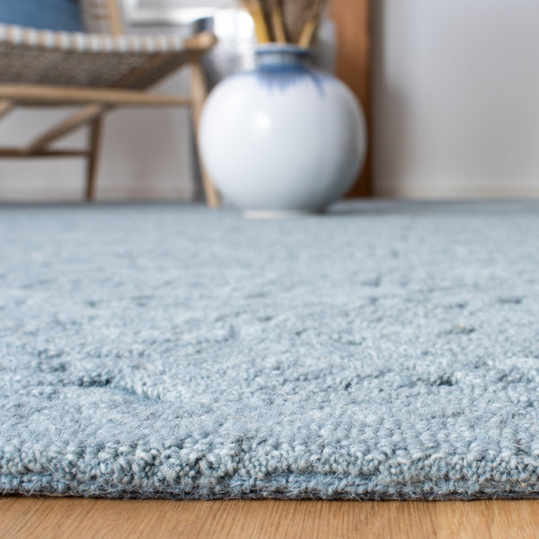 Textural 101 Hand Tufted 80% Wool 20% Cotton Contemporary Rug Blue 80% Wool 20% Cotton TXT101M-5