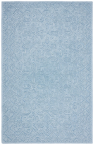 Textural 101 Hand Tufted 80% Wool 20% Cotton Contemporary Rug Blue 80% Wool 20% Cotton TXT101M-5