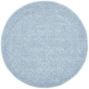 Textural 101 Hand Tufted 80% Wool 20% Cotton Contemporary Rug Blue 80% Wool 20% Cotton TXT101M-6R