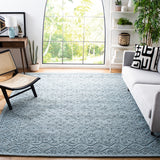 Textural 101 Hand Tufted 80% Wool 20% Cotton Contemporary Rug Blue 80% Wool 20% Cotton TXT101M-8