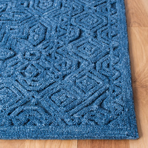 Textural 101 Hand Tufted 80% Wool 20% Cotton Contemporary Rug Dark Blue 80% Wool 20% Cotton TXT101N-5