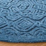 Textural 101 Hand Tufted 80% Wool 20% Cotton Contemporary Rug Dark Blue 80% Wool 20% Cotton TXT101N-6R