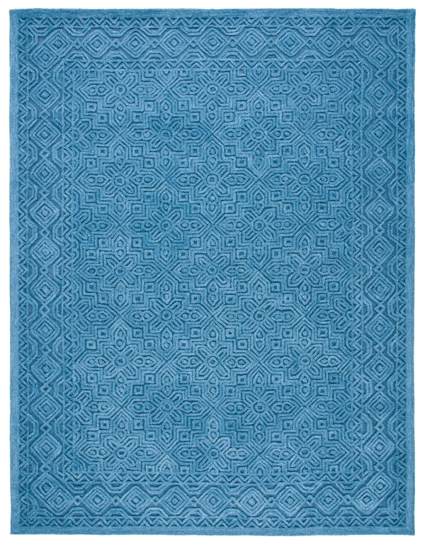 Textural 101 Hand Tufted 80% Wool 20% Cotton Contemporary Rug Dark Blue 80% Wool 20% Cotton TXT101N-8