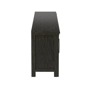 Legends Furniture Distressed Black TV Stand with 42 Inch Electric Fireplace Included TY5401.CLV