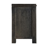 Legends Furniture Distressed Black TV Stand with 42 Inch Electric Fireplace Included TY5401.CLV