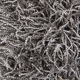 Chandra Rugs Tyra 80% Polyester + 20% Cotton Hand-Woven Shag Rug Grey/Black 9' x 13'