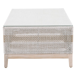 Essentials for Living Woven Tapestry Outdoor Coffee Table 6846.WTA/GT